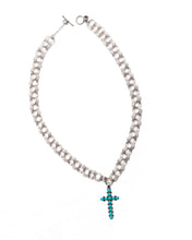 Load image into Gallery viewer, The Kyna Necklace - Turquoise Cross
