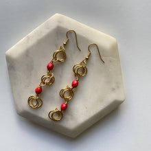 Load image into Gallery viewer, The Kiere Earrings in Opaque Red
