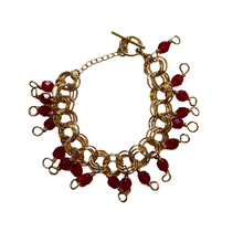 Load image into Gallery viewer, The Donna Bracelet in Ruby Red
