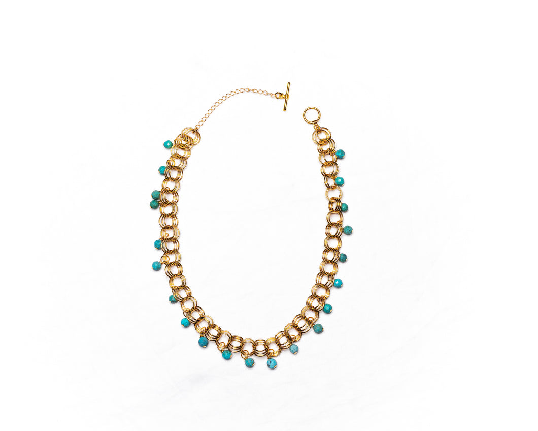 The Christina Choker in Turquoise