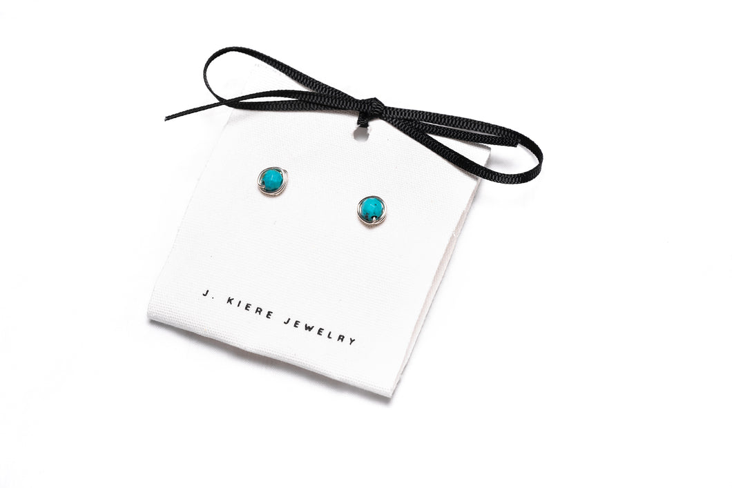 The Morgan Earrings in Turquoise