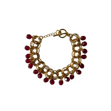 Load image into Gallery viewer, The Donna Bracelet in Garnet Red
