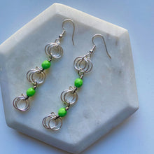 Load image into Gallery viewer, The Kiere Earrings in Opaque Green

