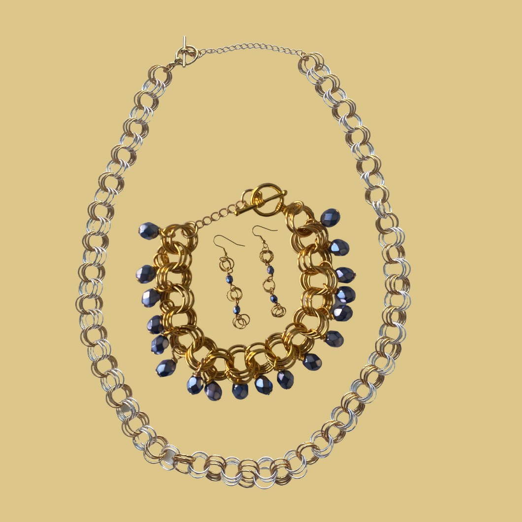 The Kiere Earrings/Donna Bracelet/Kyna Necklace Gift Set